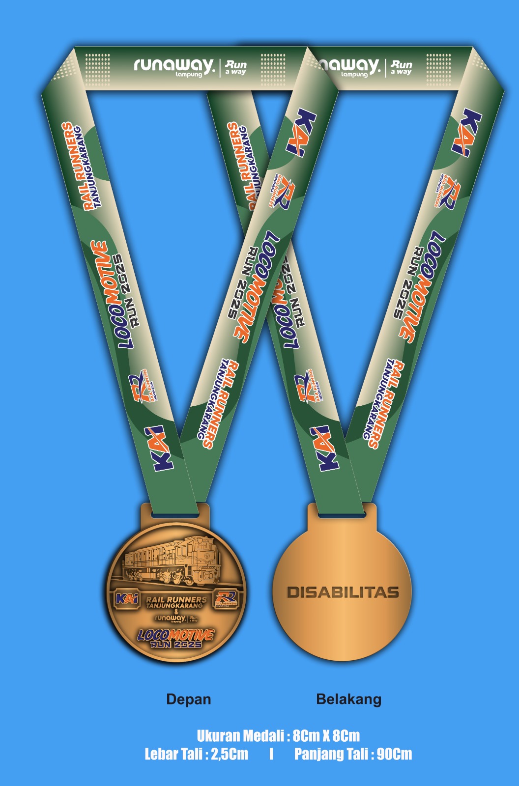 Medali Disabilitas Locomotive Run 2025